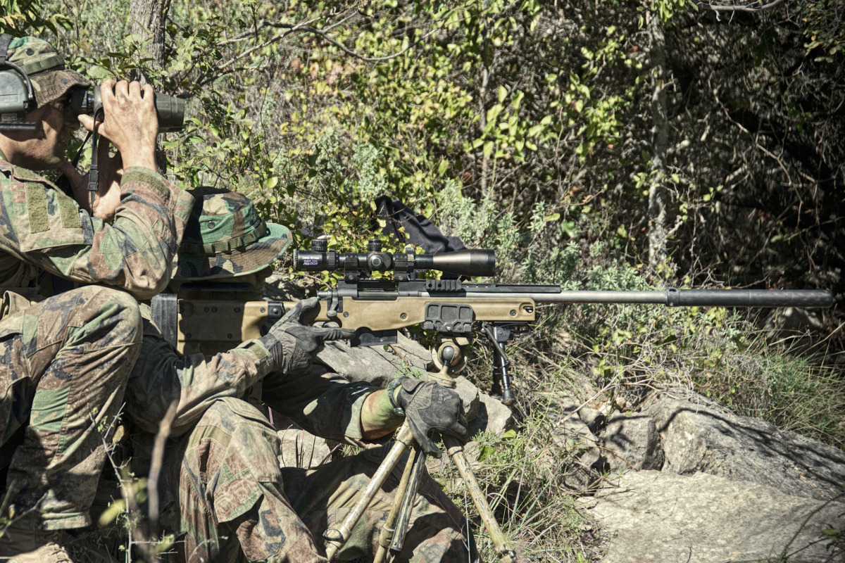 Members of MARSOC attend the Advanced Sniper Training Course near Jacksboro, TX on October 30, 2013. Photo by Catherine Deran